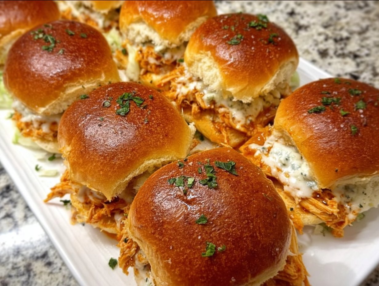 Spicy Buffalo Chicken Sliders