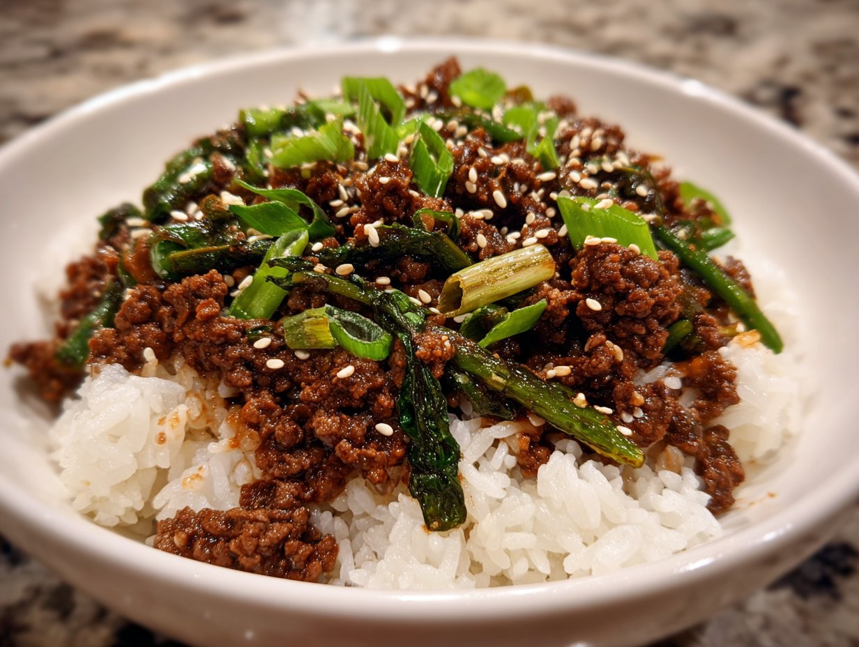 Korean Ground Beef Bowl