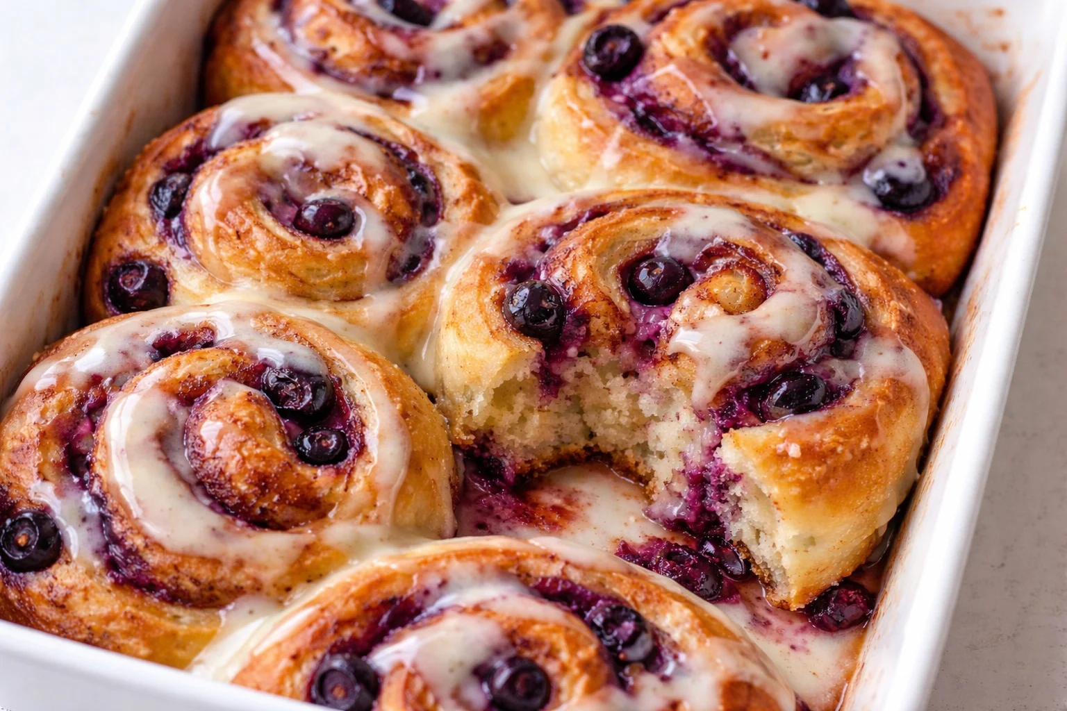 Blueberry Cinnamon Rolls