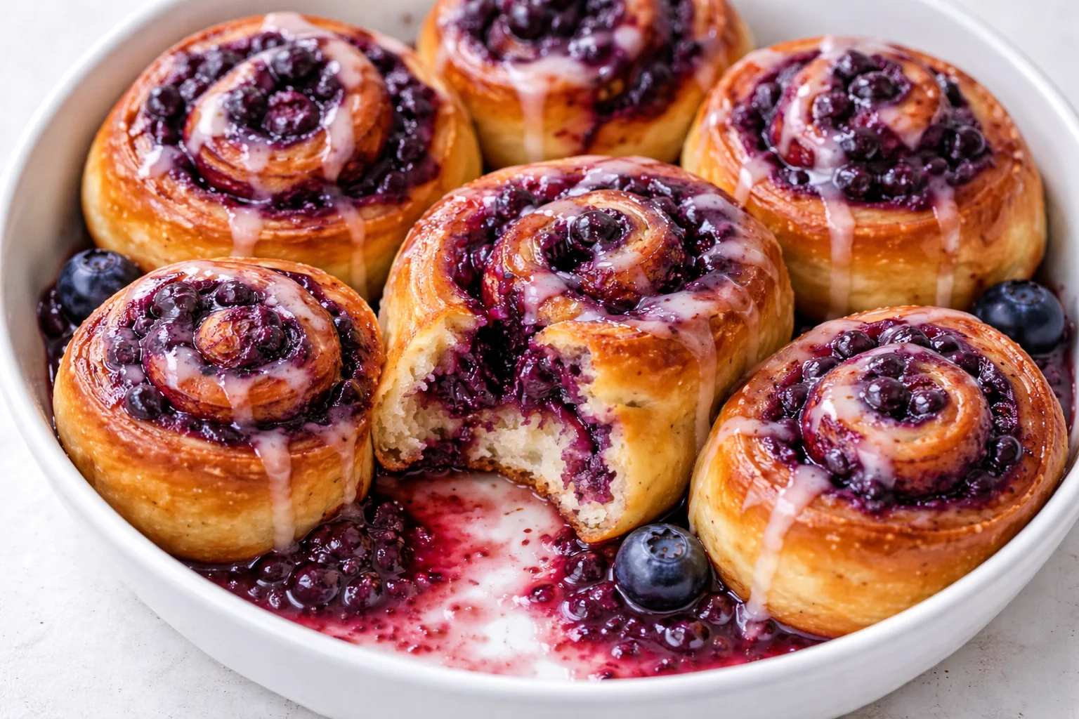 Blueberry Cinnamon Rolls