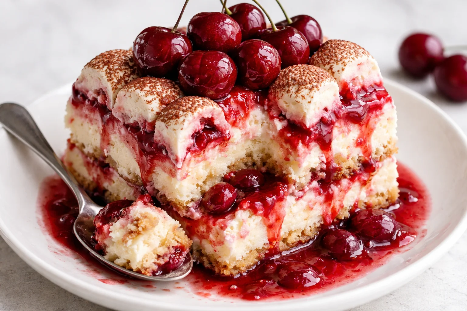 Cherry Amaretto Tiramisu