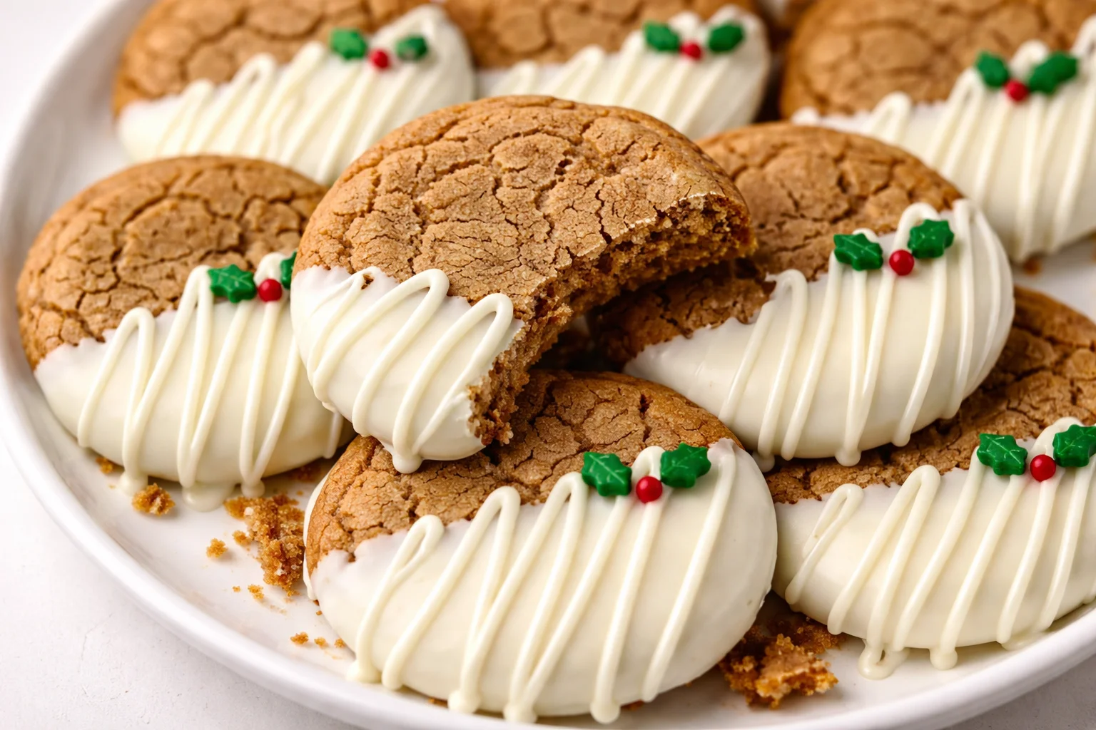 Chewy Maple Cinnamon Cookies with White Chocolate