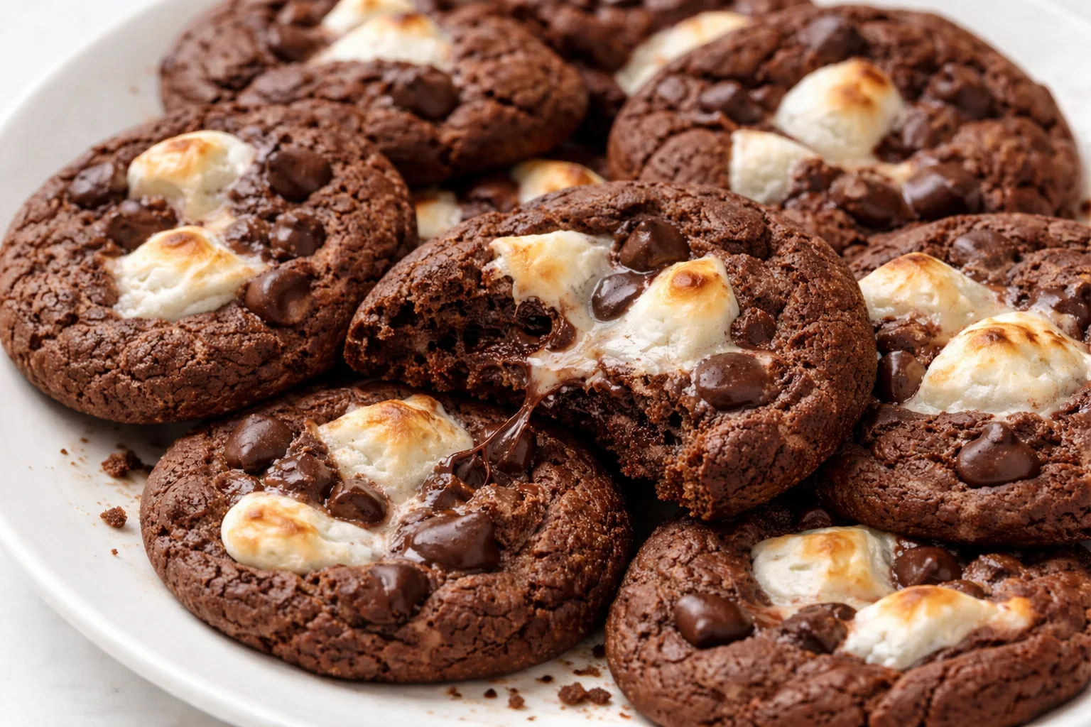 Chocolate Marshmallow Cookies