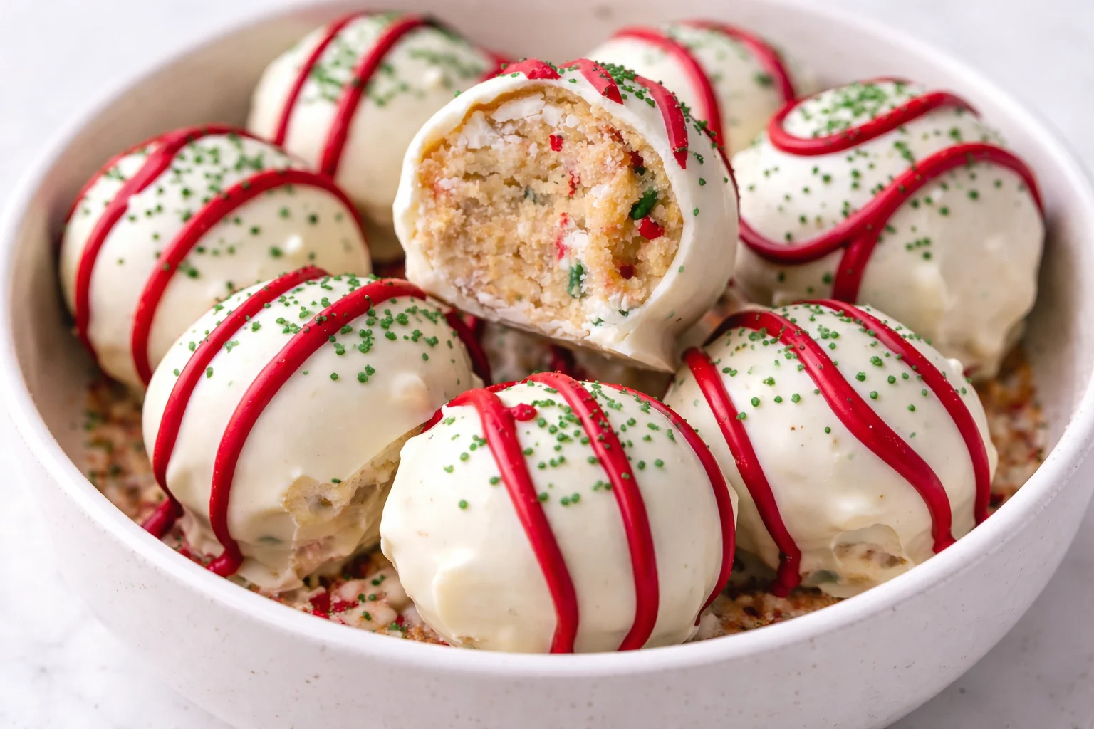 Christmas Tree Cake Truffles with Little Debbies Cakes