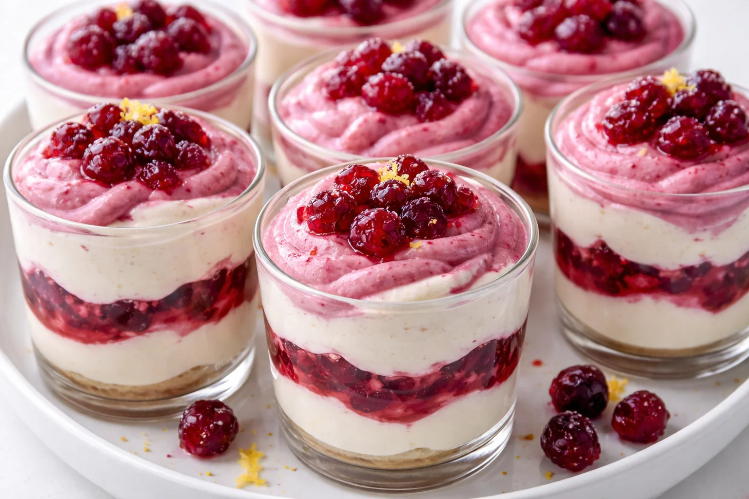 Cranberry Mousse Cups