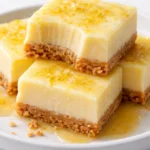 Delicious creamy lemon squares with a zesty lemon topping.