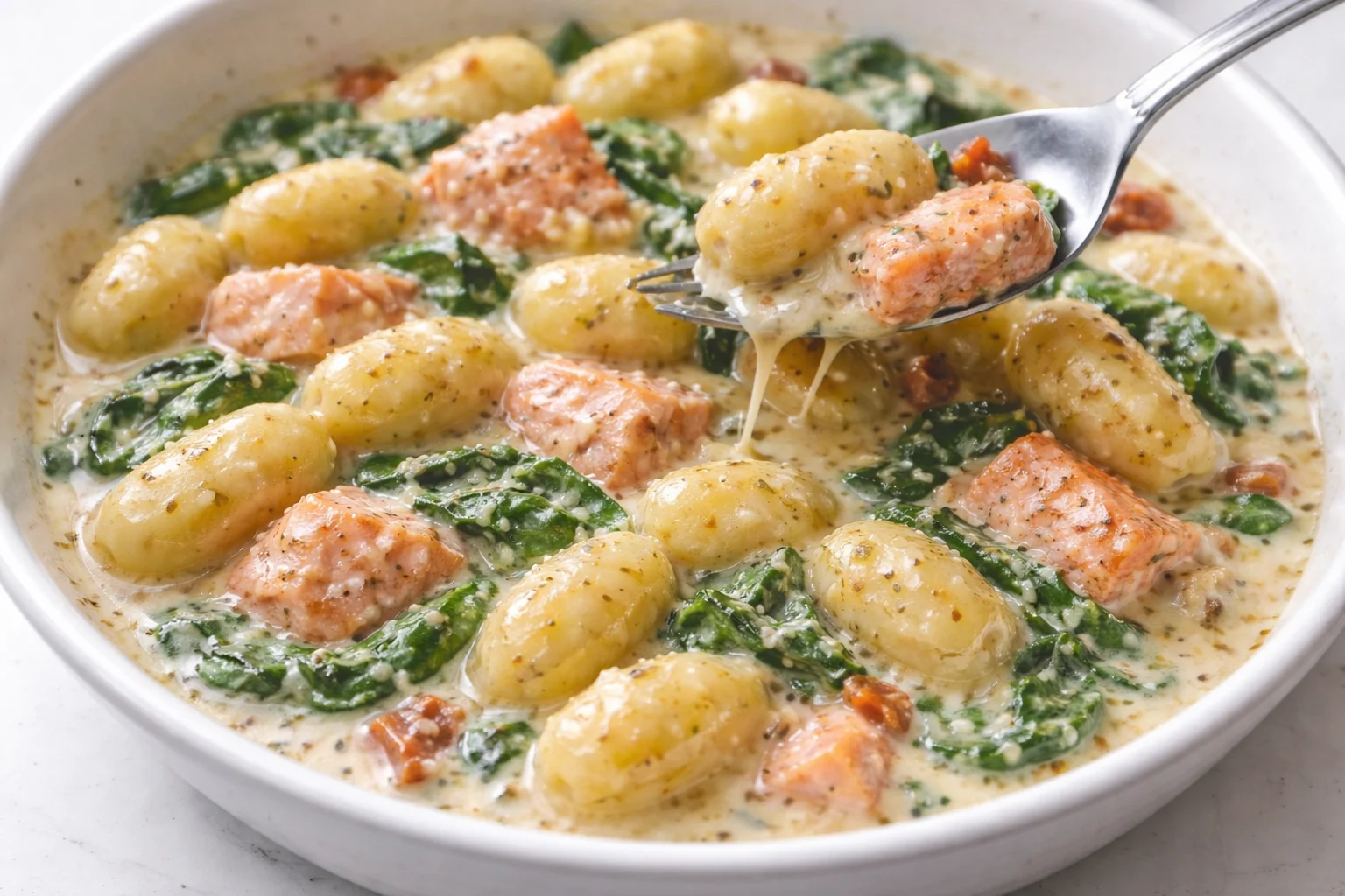 Creamy Salmon Gnocchi