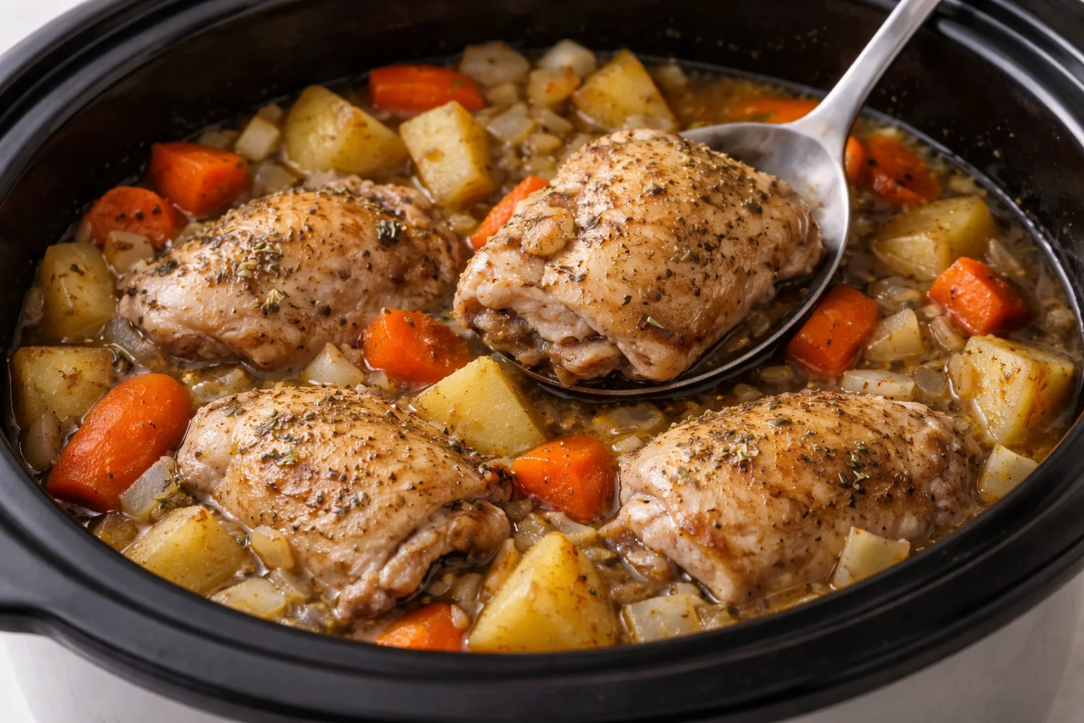 Crockpot Chicken Thigh Pot Roast