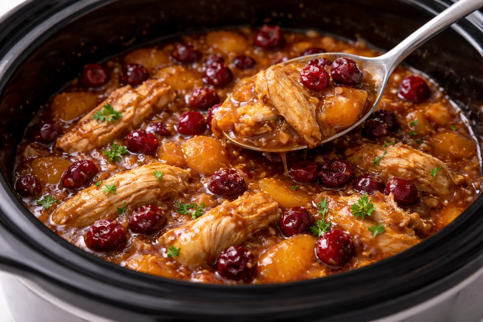 Crockpot Cranberry Apricot Chicken