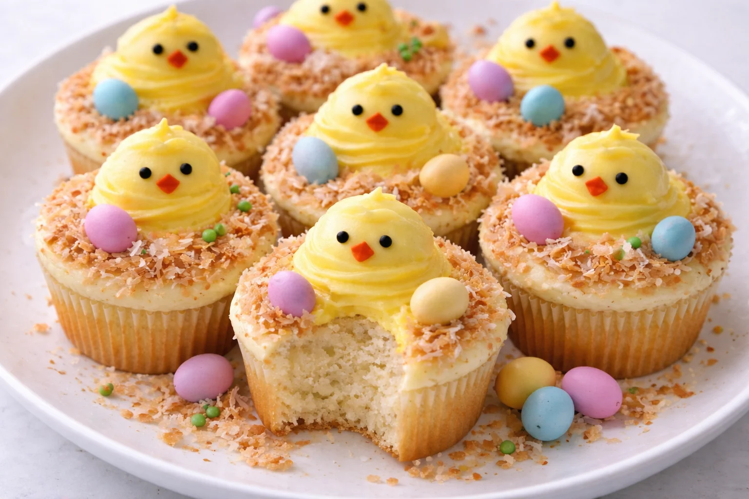 Easter Chick Cupcakes