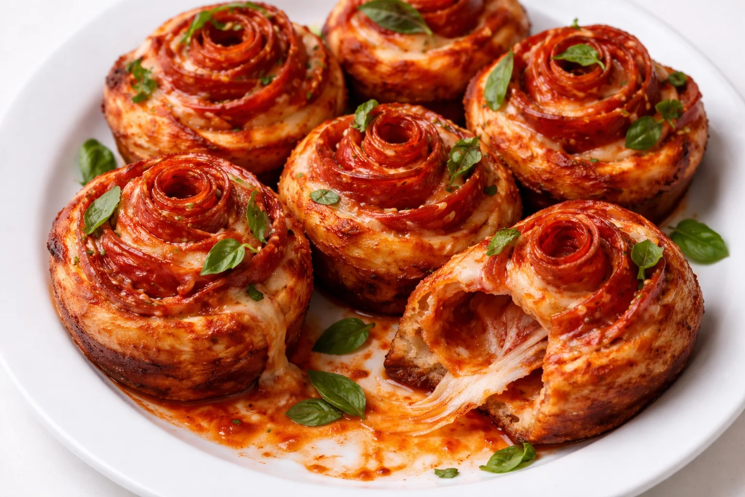 Easy Pizza Roses for Valentine’s Day