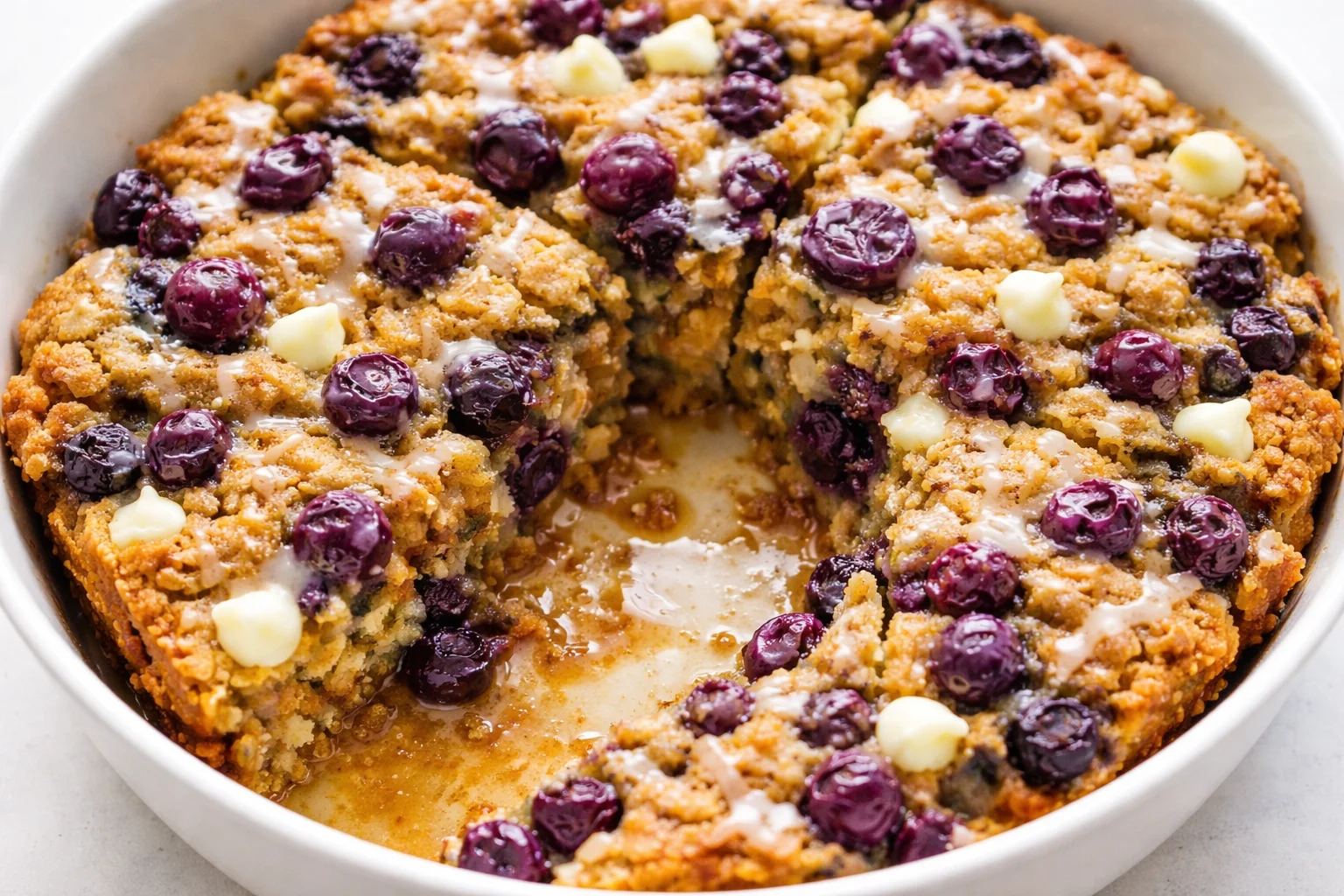 Healthy Blueberry Breakfast Baked Oatmeal