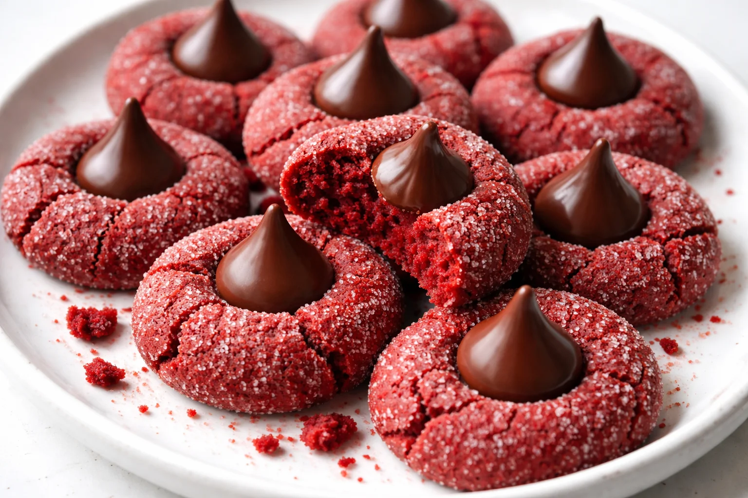 Hershey's Red Velvet Blossoms