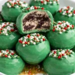 Delicious Irish Cream Oreo Truffles on a dessert plate