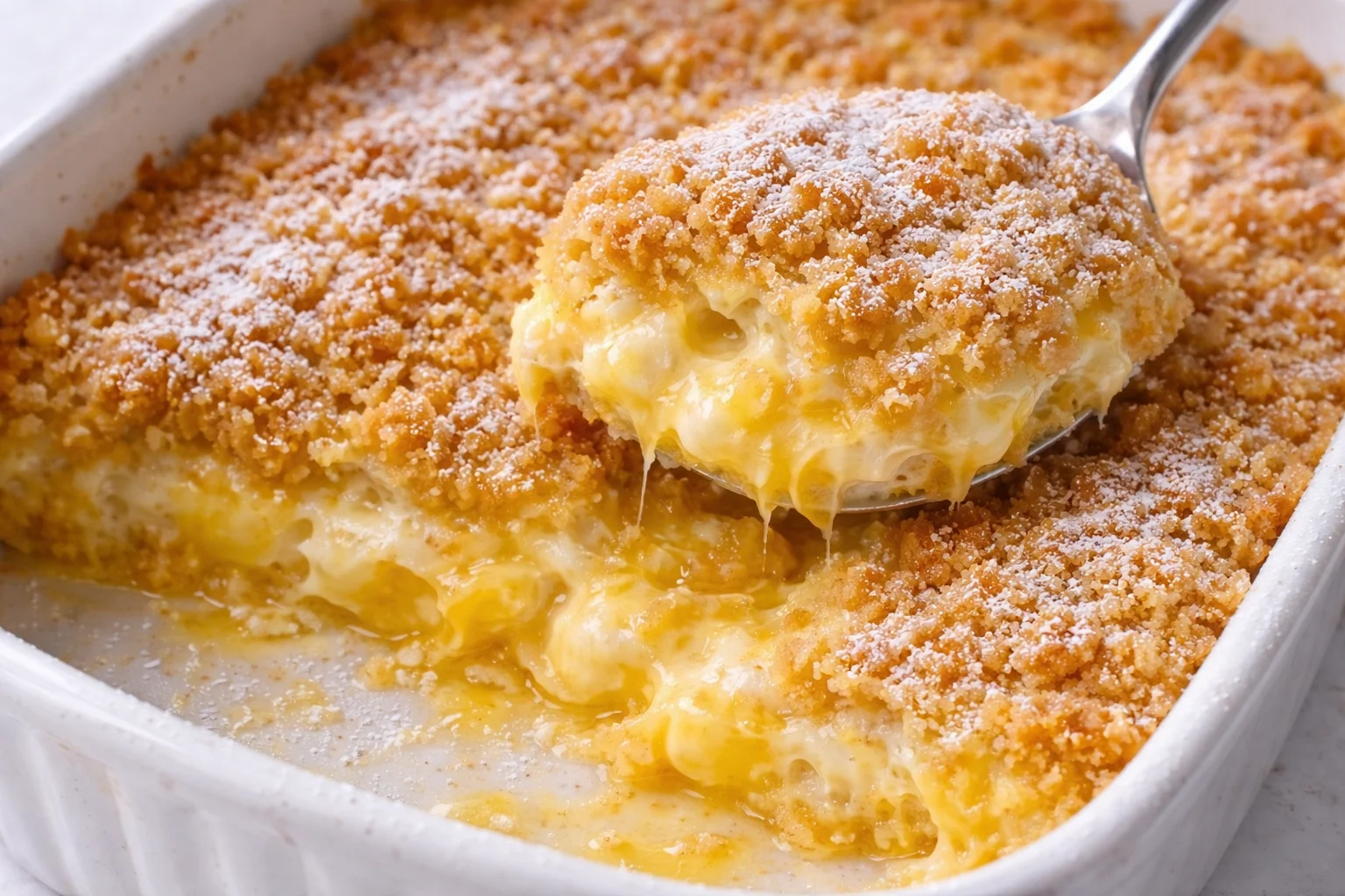 Lemon Cream Cheese Dump Cake