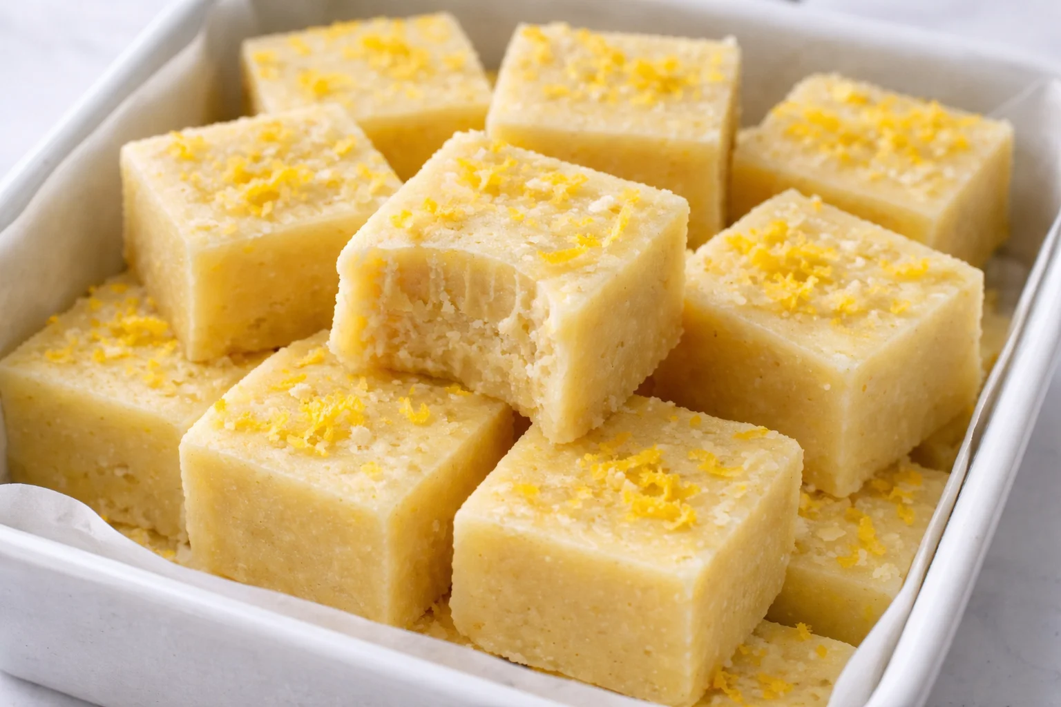No Bake Easy Lemon Fudge Recipe