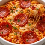 A bowl of Pizza Ramen, combining pizza toppings and ramen noodles in a flavorful dish.