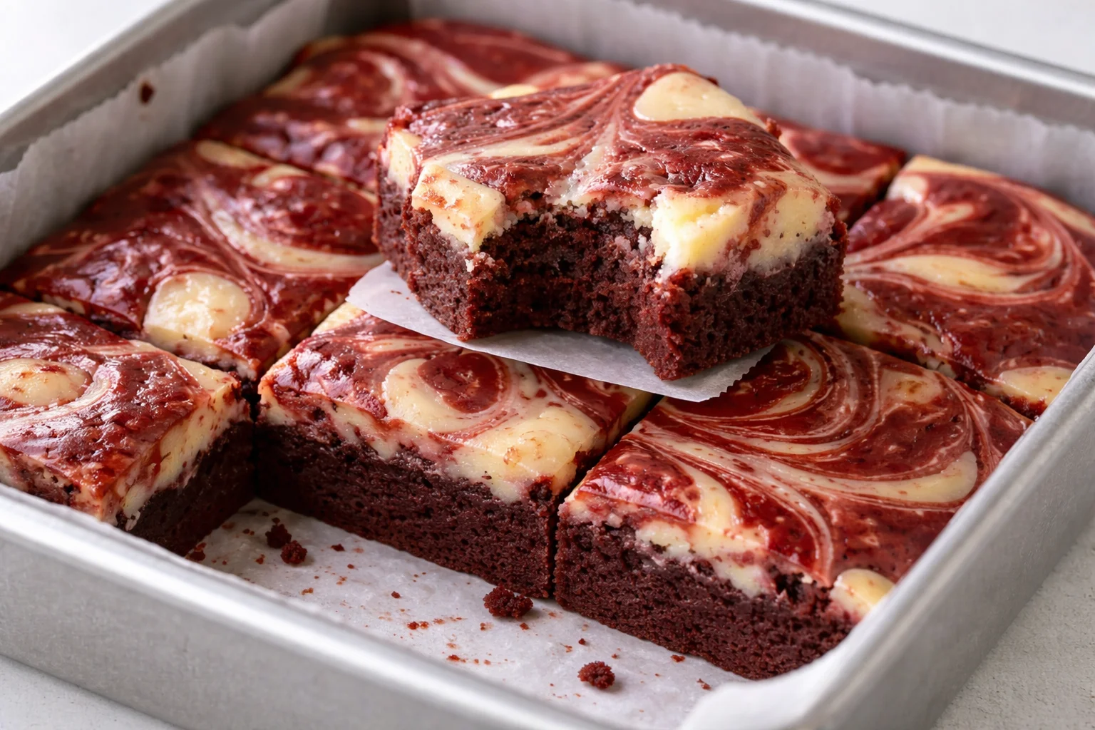Red Velvet Cheesecake Brownies