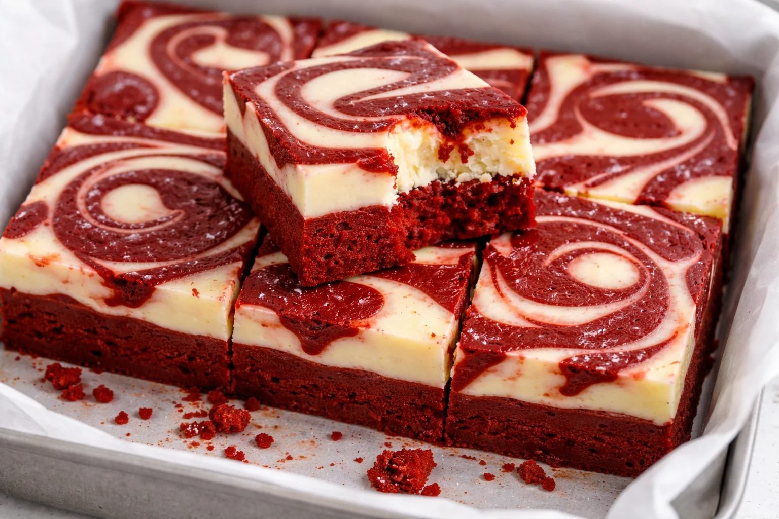 Red Velvet Cheesecake Brownies