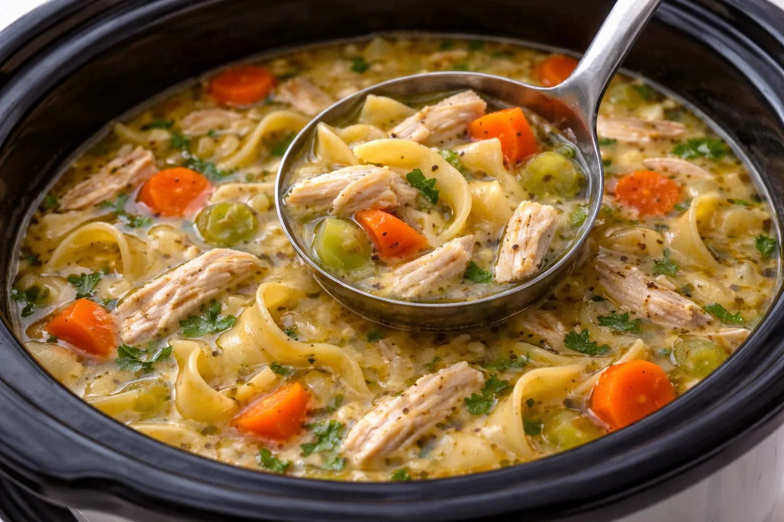 Slow Cooker Chicken Noodle Soup