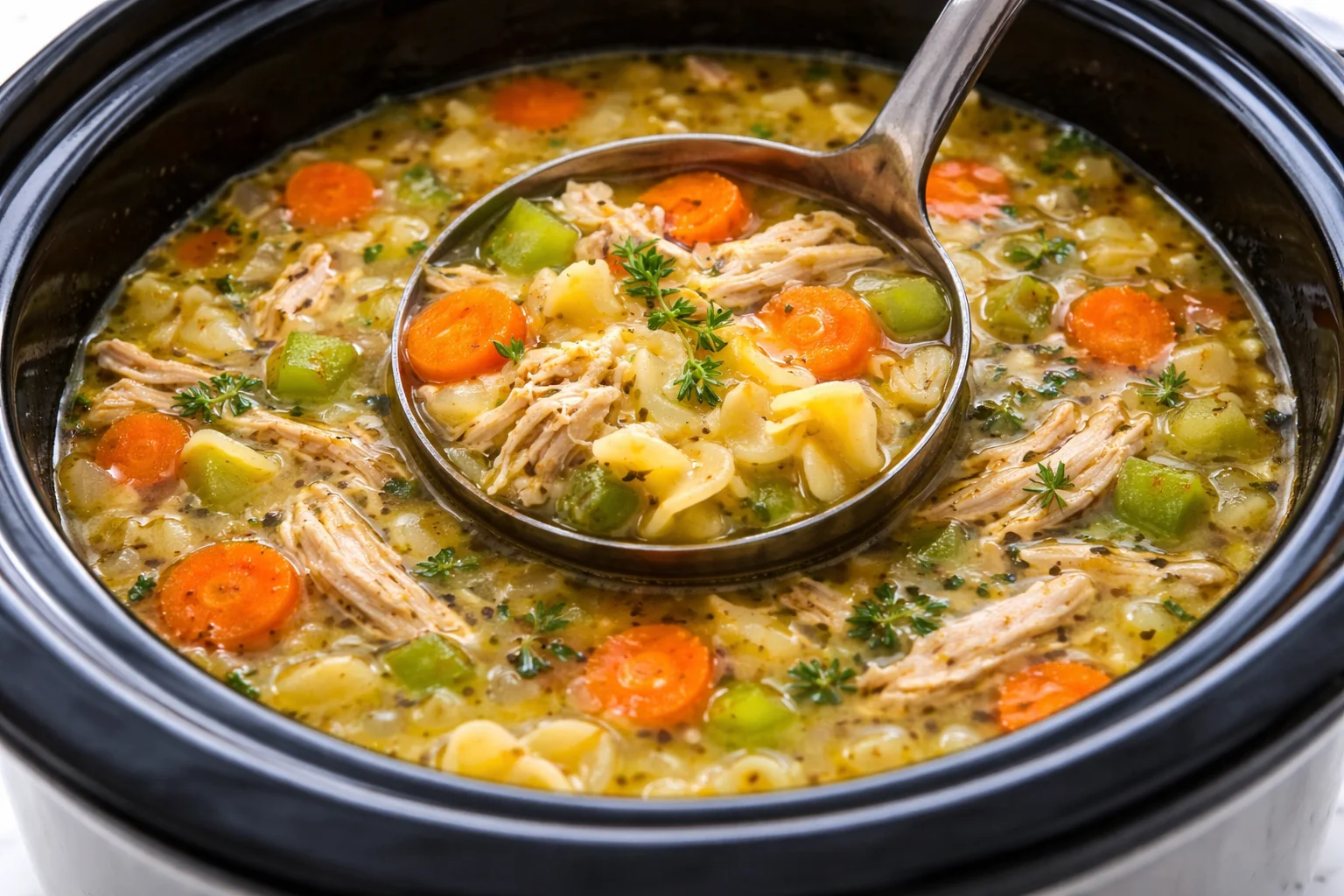 Slow Cooker Chicken Noodle Soup