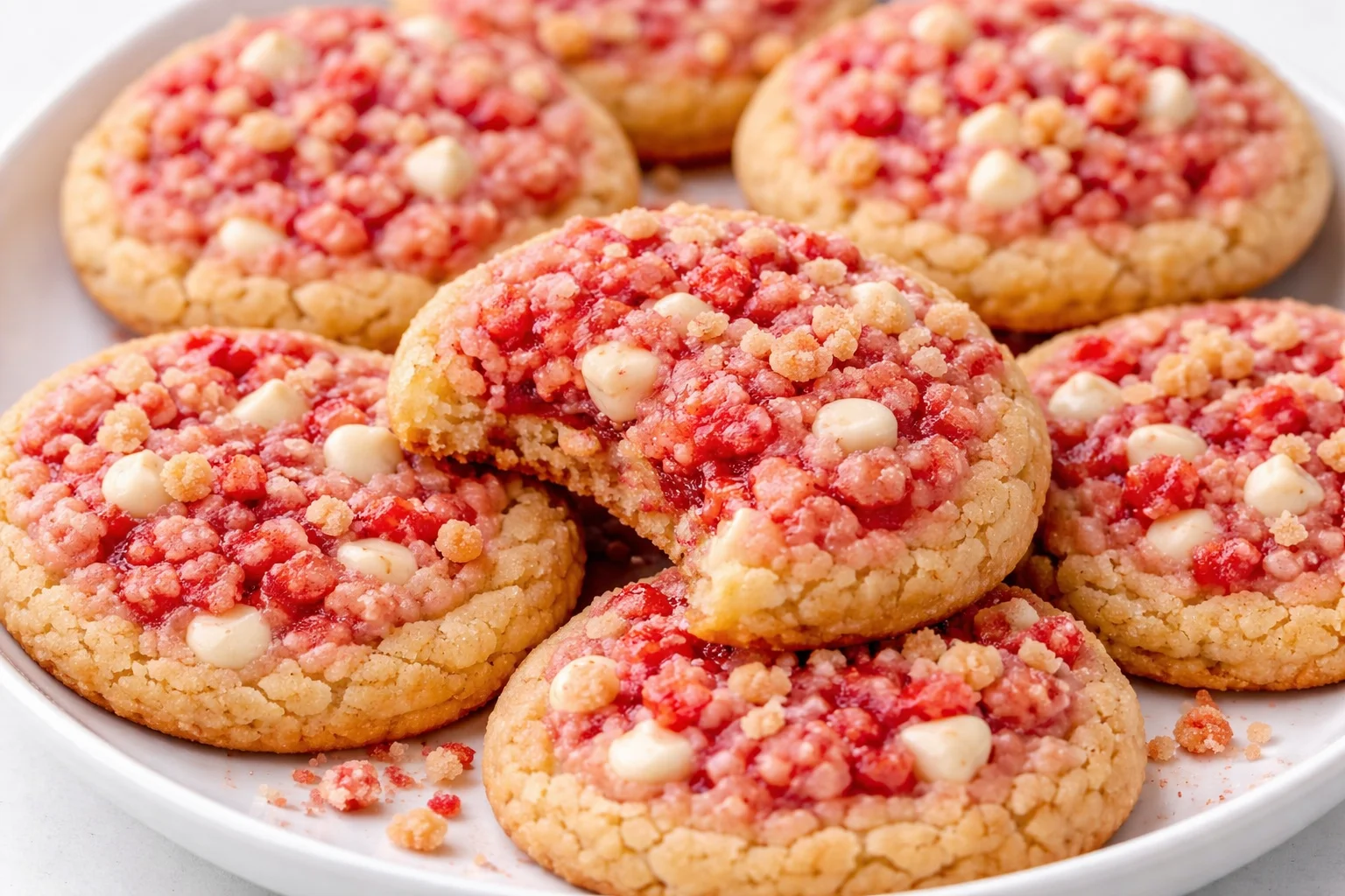 Strawberry Crunch Cookies