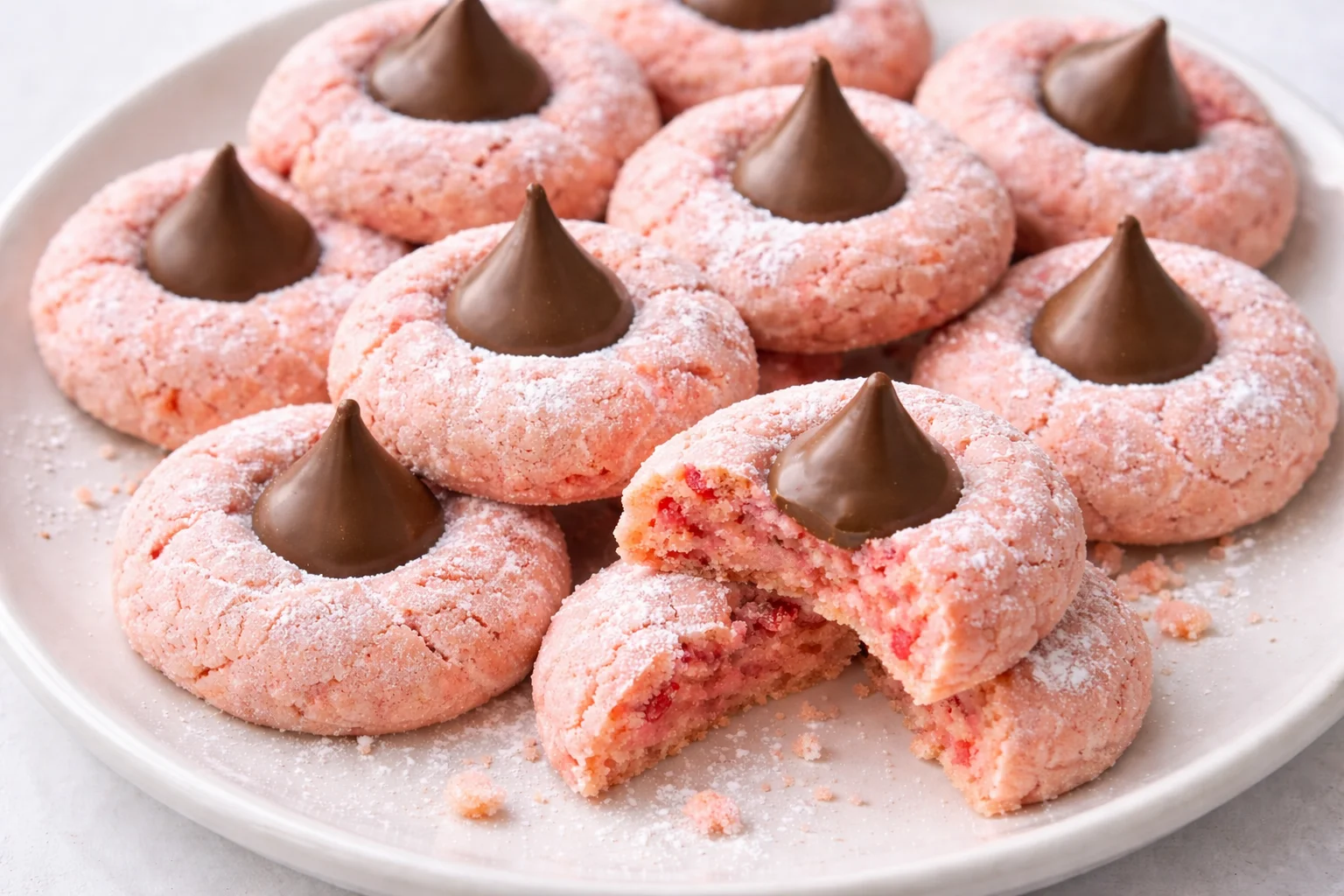 Strawberry Kiss Cookies