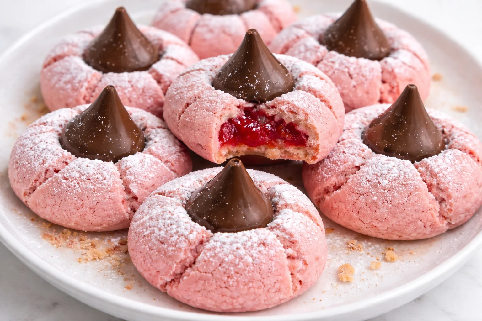 Strawberry Kiss Cookies