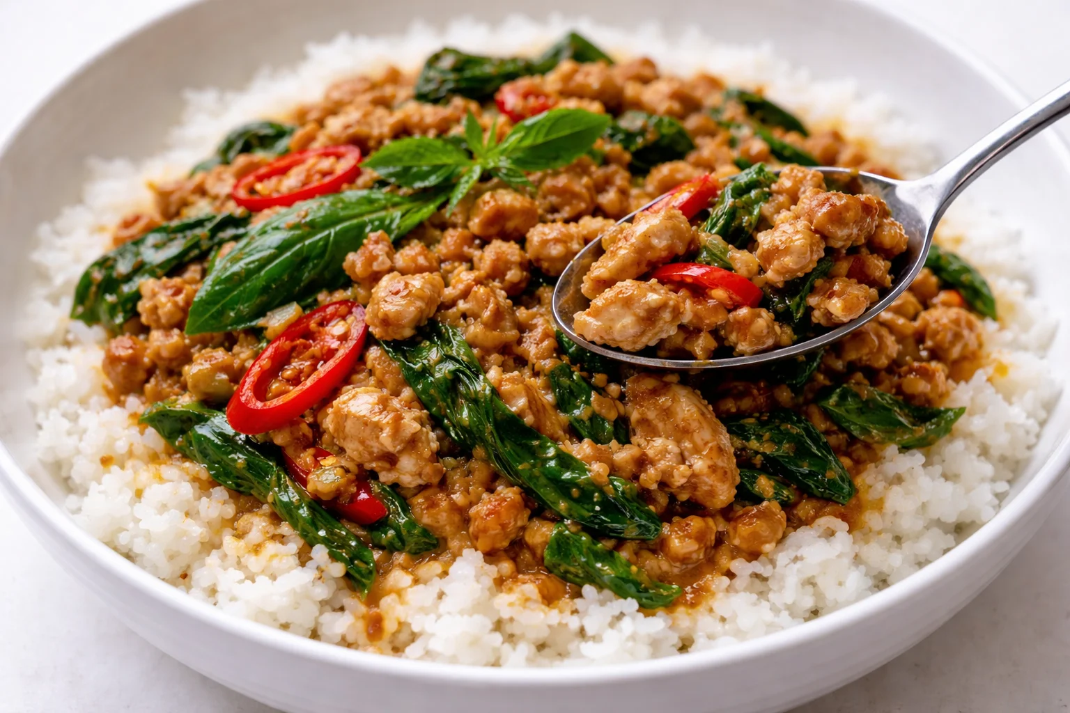 Thai Basil Chicken Stir Fry