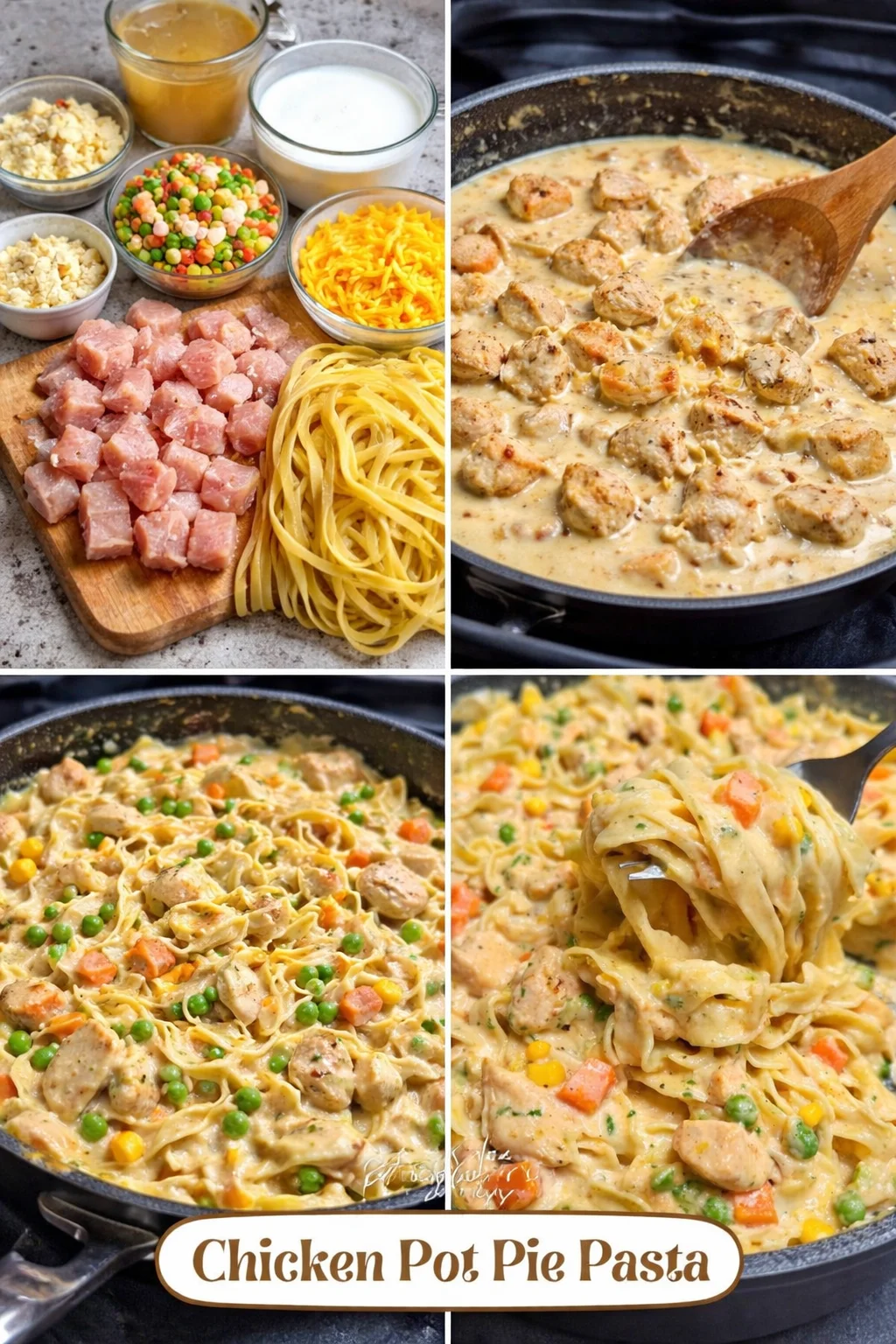 Chicken Pot Pie Pasta