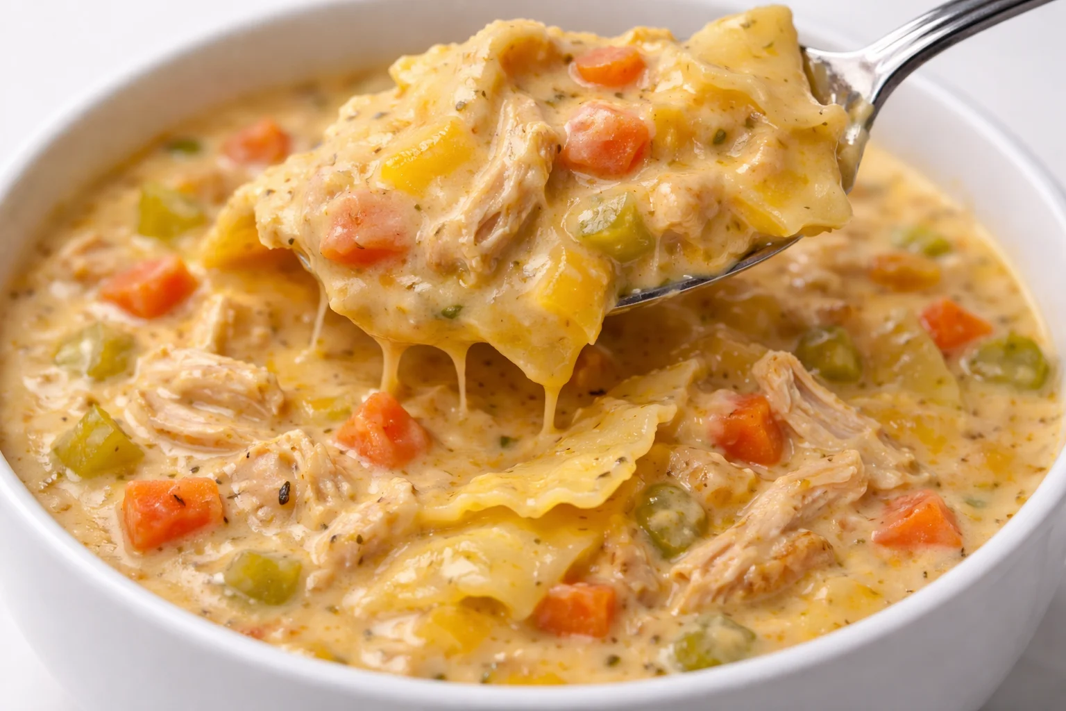 Chicken Ranch Lasagna Soup