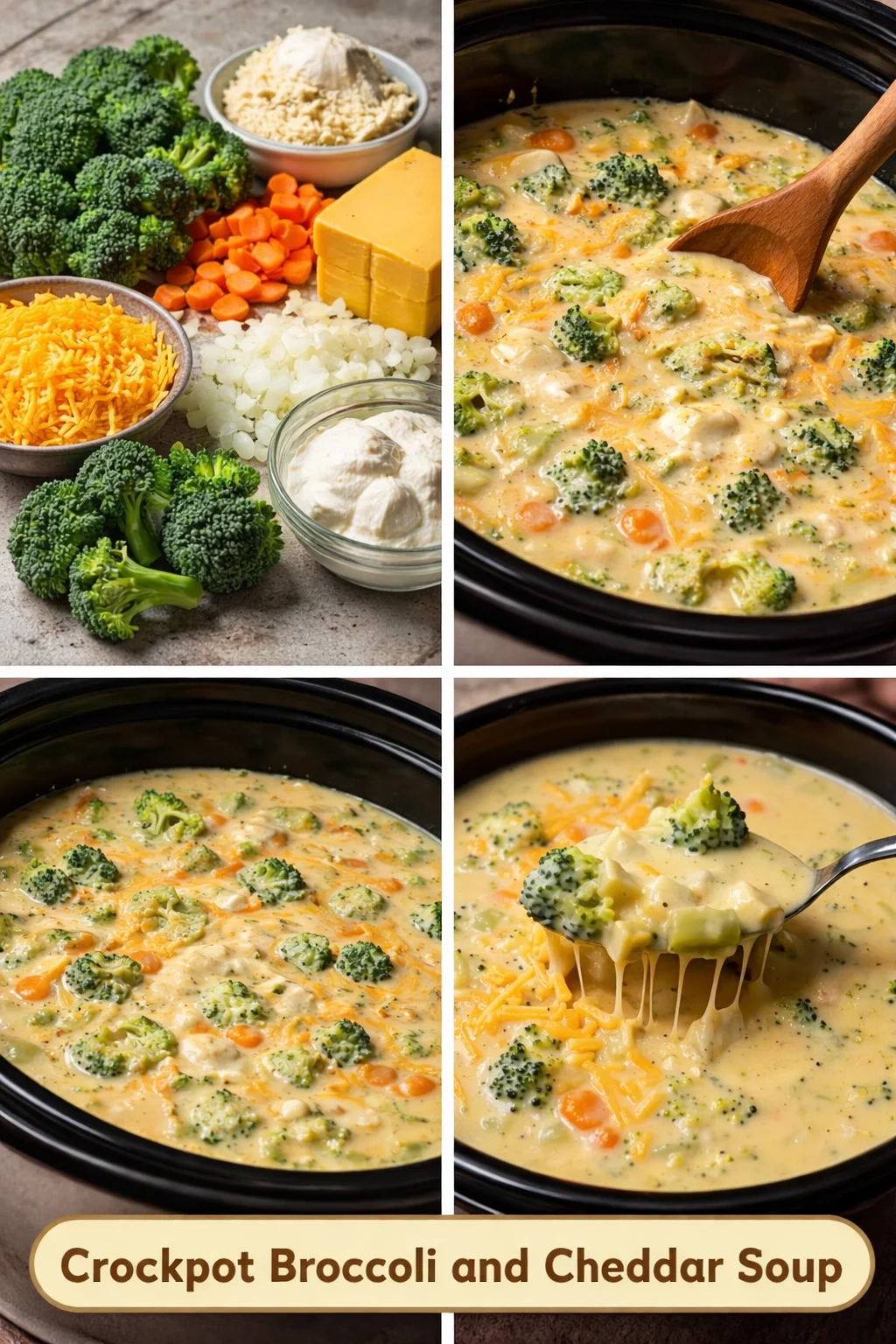 Crockpot Broccoli and Cheddar Soup