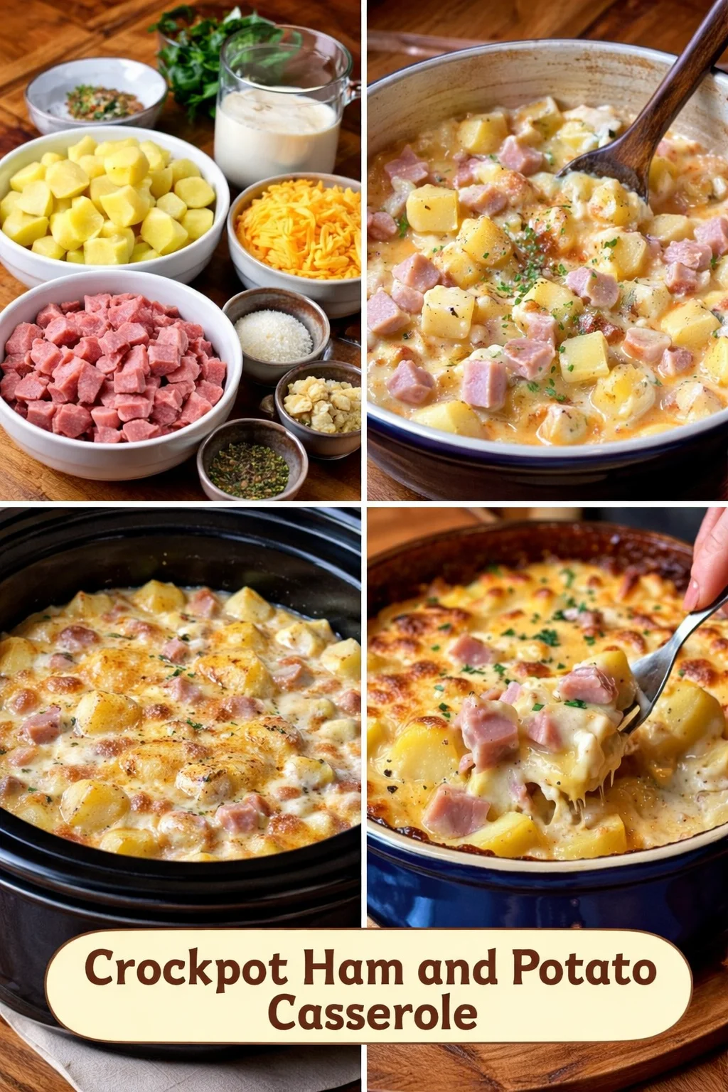 Crockpot Ham and Potato Casserole