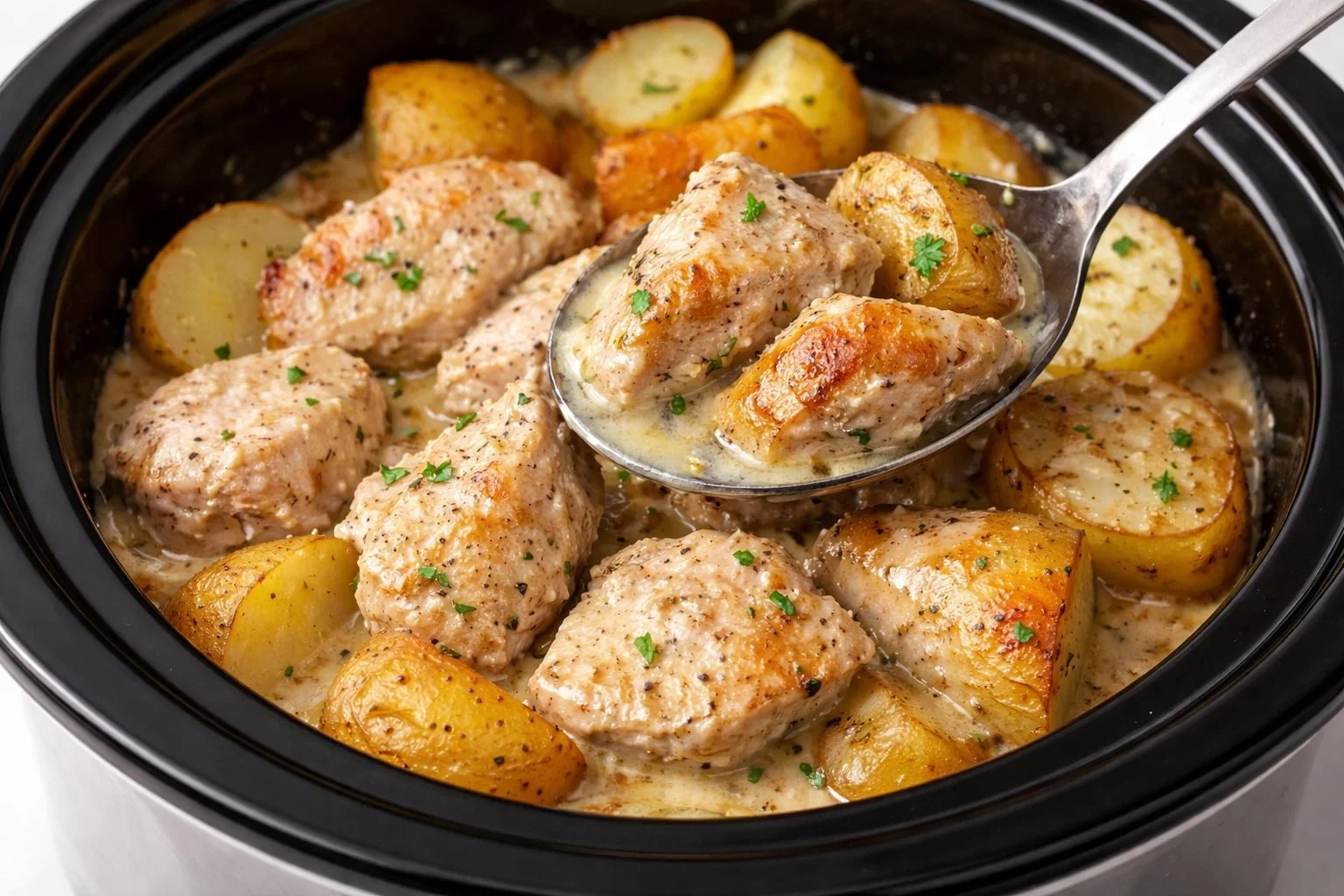 Crockpot Ranch Chicken and Potatoes