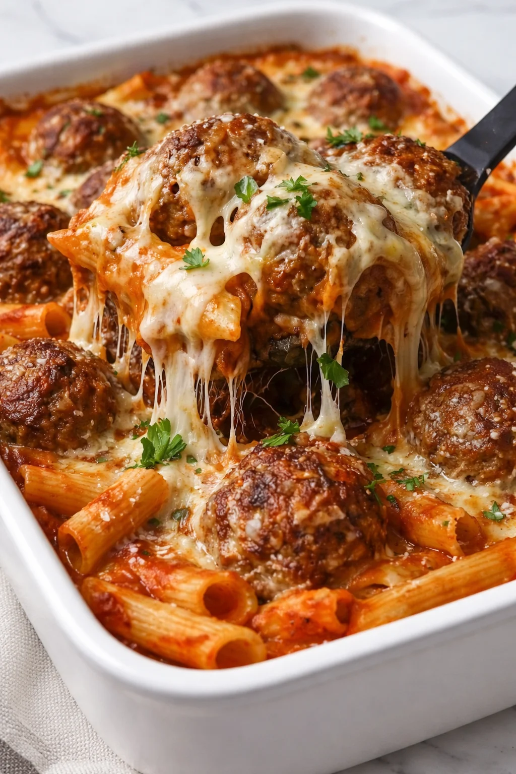 Dump-and-Bake Meatball Casserole