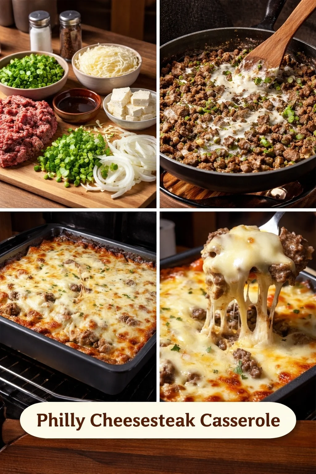Philly Cheesesteak Casserole