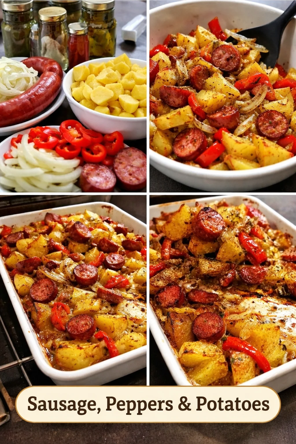 Sausage with Oven Roasted Potatoes & Peppers
