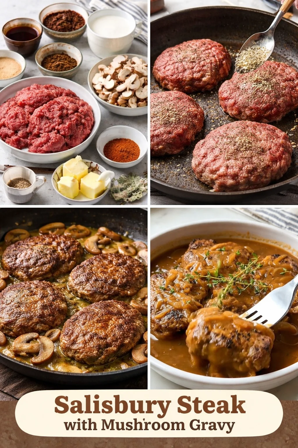 Swiss Steak Smothered in Onion Gravy