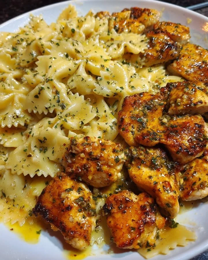 Cheesy Garlic Butter Chicken Bowties Recipe For Family Dinner