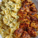 Creamy Cajun Chicken Bowtie Pasta dish for a quick family dinner