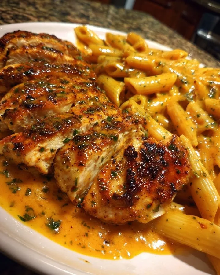 Creamy Cajun Garlic Butter Chicken Penne Recipe for Family Dinner