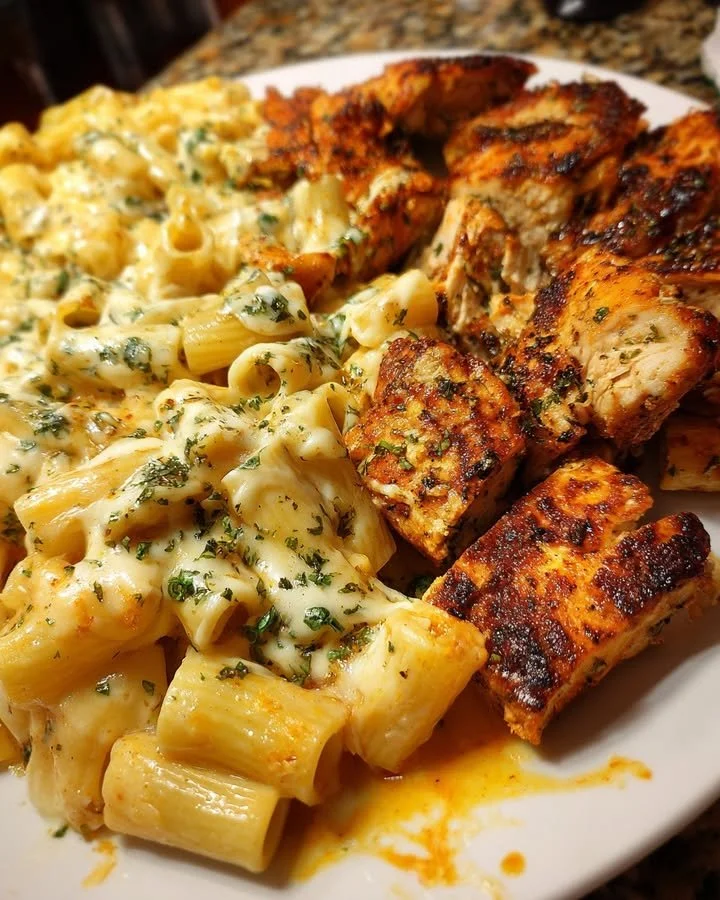 Creamy Cajun Garlic Butter Chicken dish with Velveeta cheese