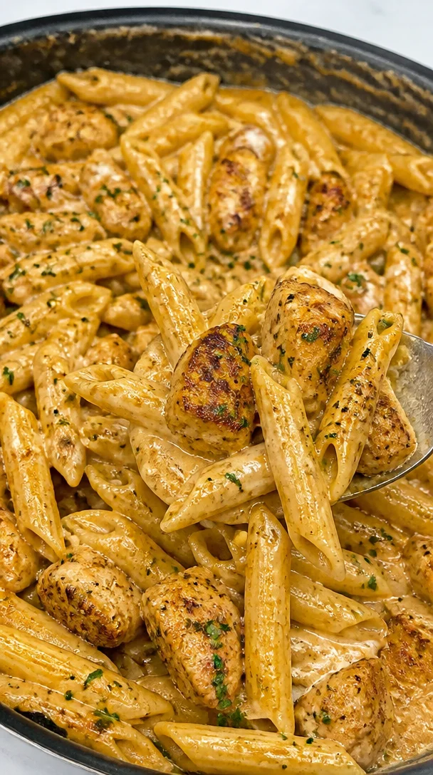Creamy Cajun Garlic Chicken Penne With Parmesan For Family Dinner