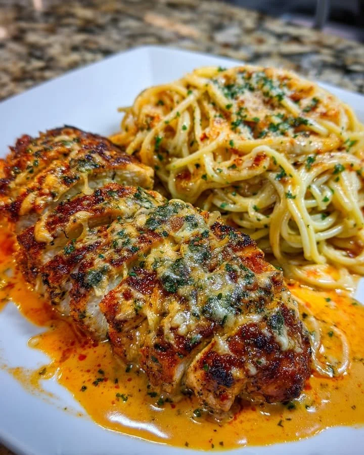 Creamy Cajun Garlic Chicken Spaghetti Recipe for Family Dinner