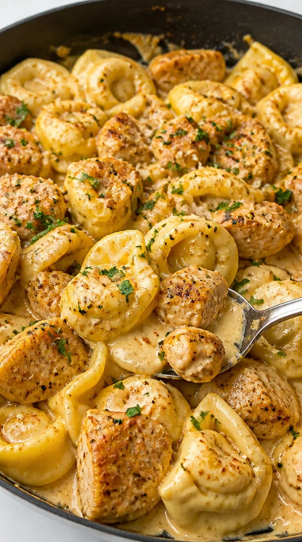 Creamy Cajun Garlic Chicken Tortellini Recipe for Family Dinner