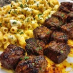 Creamy Cajun Steak Rigatoni with Velveeta for dinner