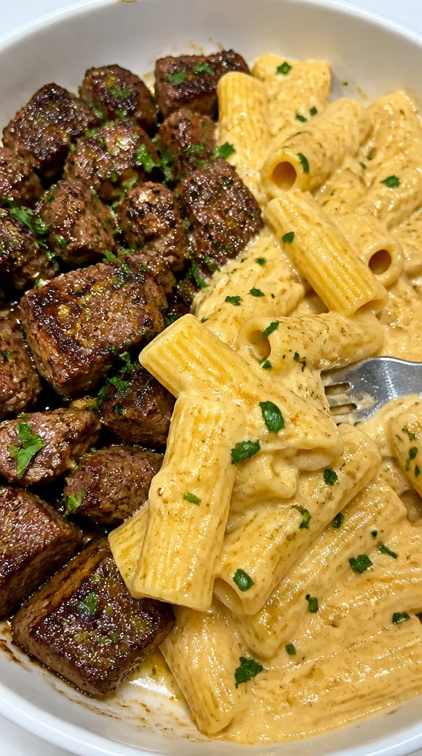 Creamy Cajun Steak Velveeta Rigatoni Recipe for Family Dinner
