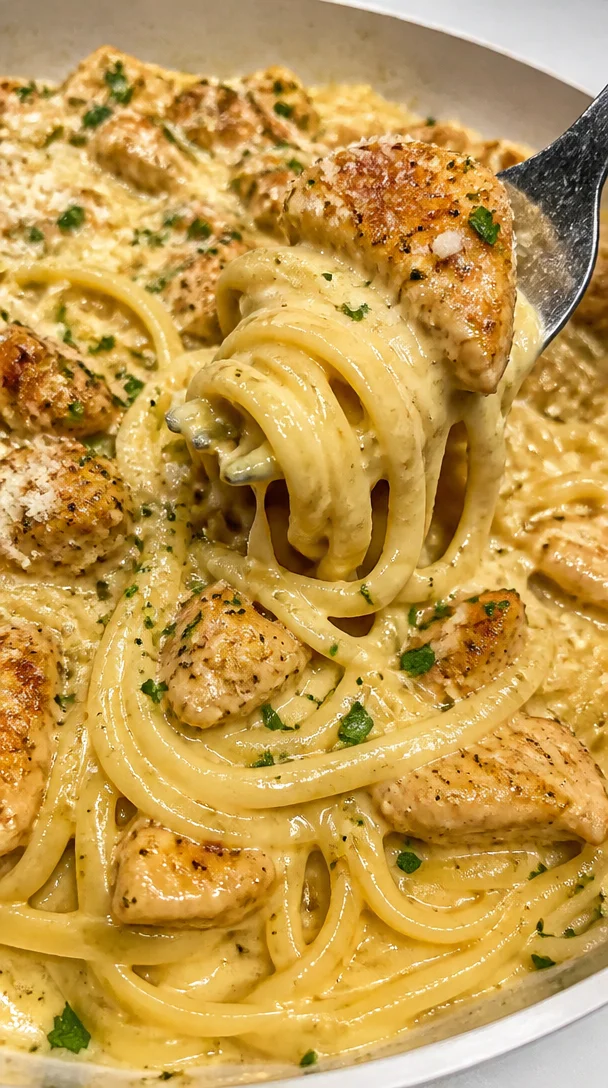 Creamy Garlic Butter Chicken Linguine Recipe for Family Dinner