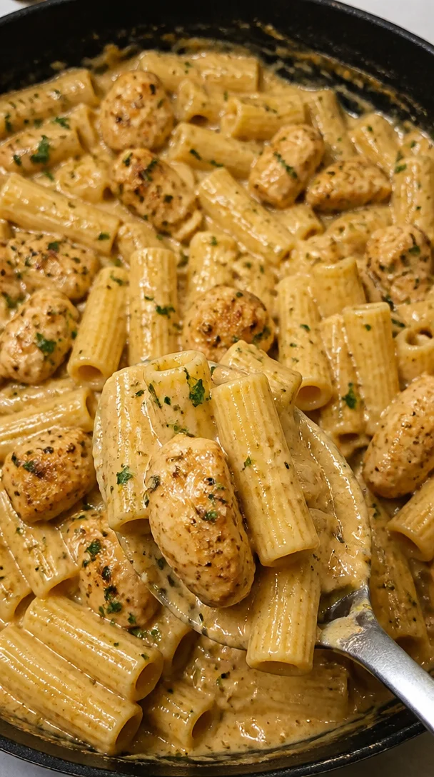 Creamy Garlic Butter Chicken Rigatoni Recipe for Family Dinner