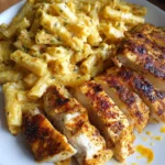 Creamy Garlic Butter Chicken with Velveeta Penne for family dinner